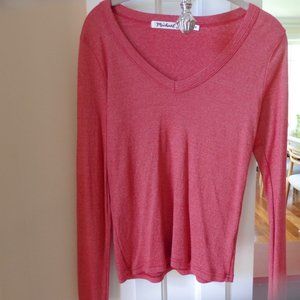 Michael stars shine v neck long sleeve top   One size